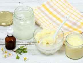 How to make a simple DIY lotion for dry and sensitive skin.